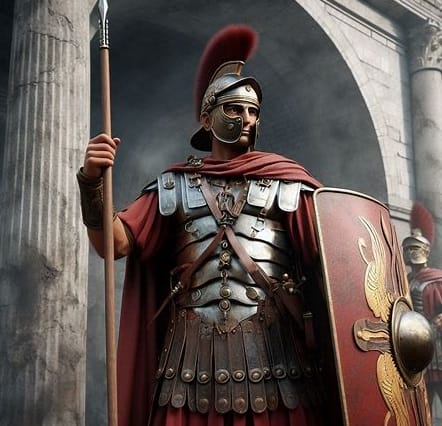 A Roman soldier. How could you become part of a Roman legion