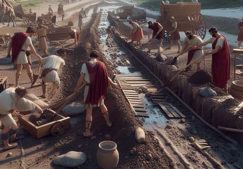 roman road construction techniques