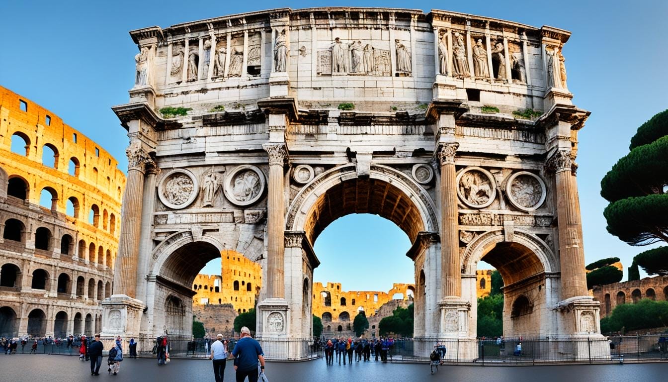 Arch of Constantine, symbol of Roman glory