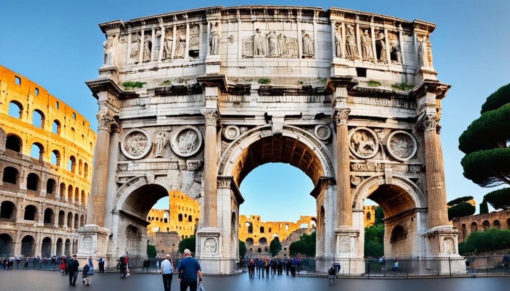 Arch of Constantine, symbol of Roman glory