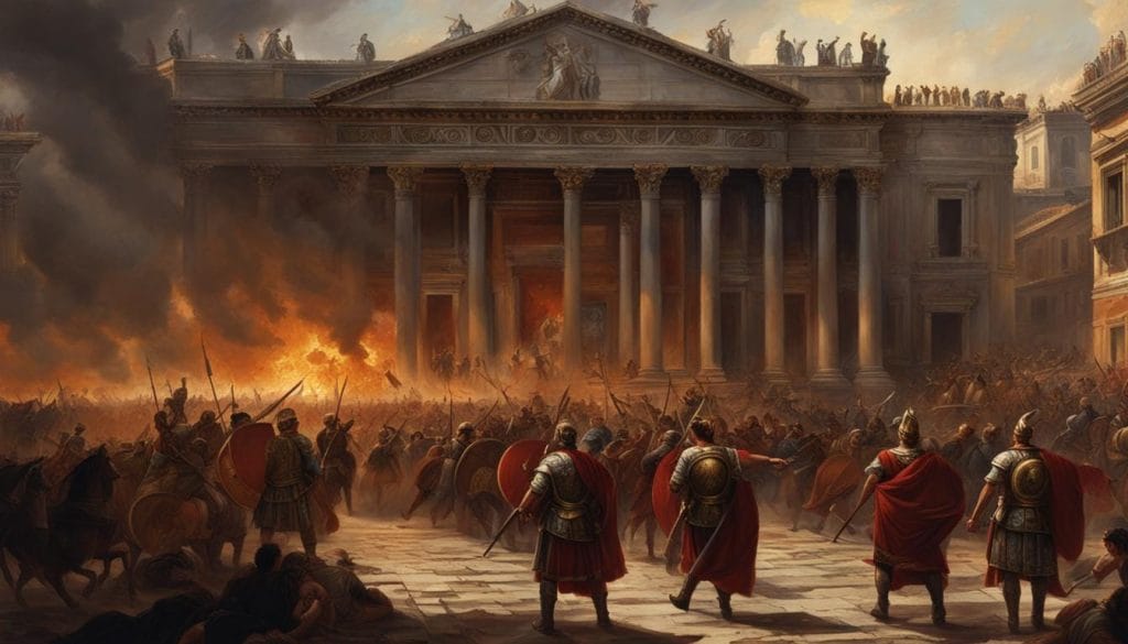 Assassination of Commodus and the power struggle for the Roman throne