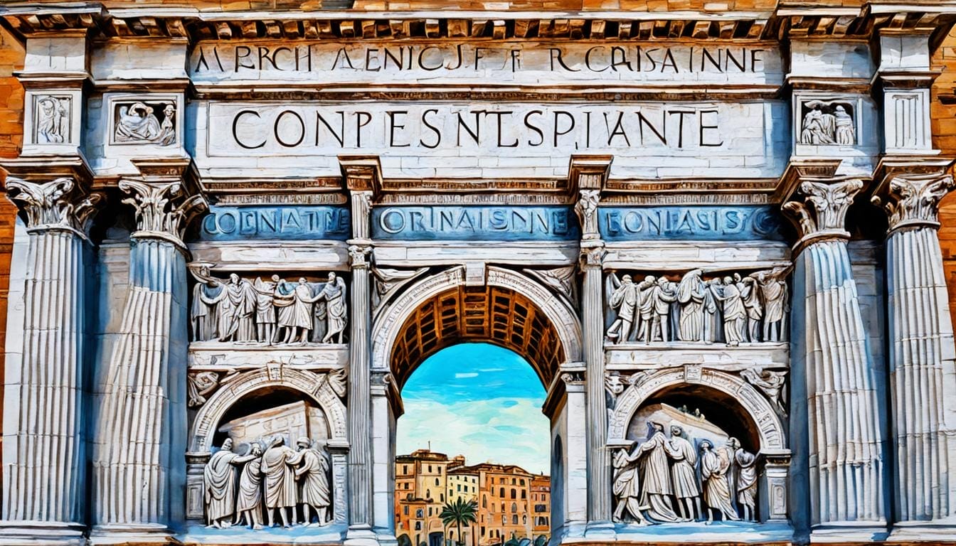 Storytelling reliefs of the Arch of Constantine